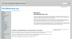 Desktop Screenshot of peoriarestaurants.com